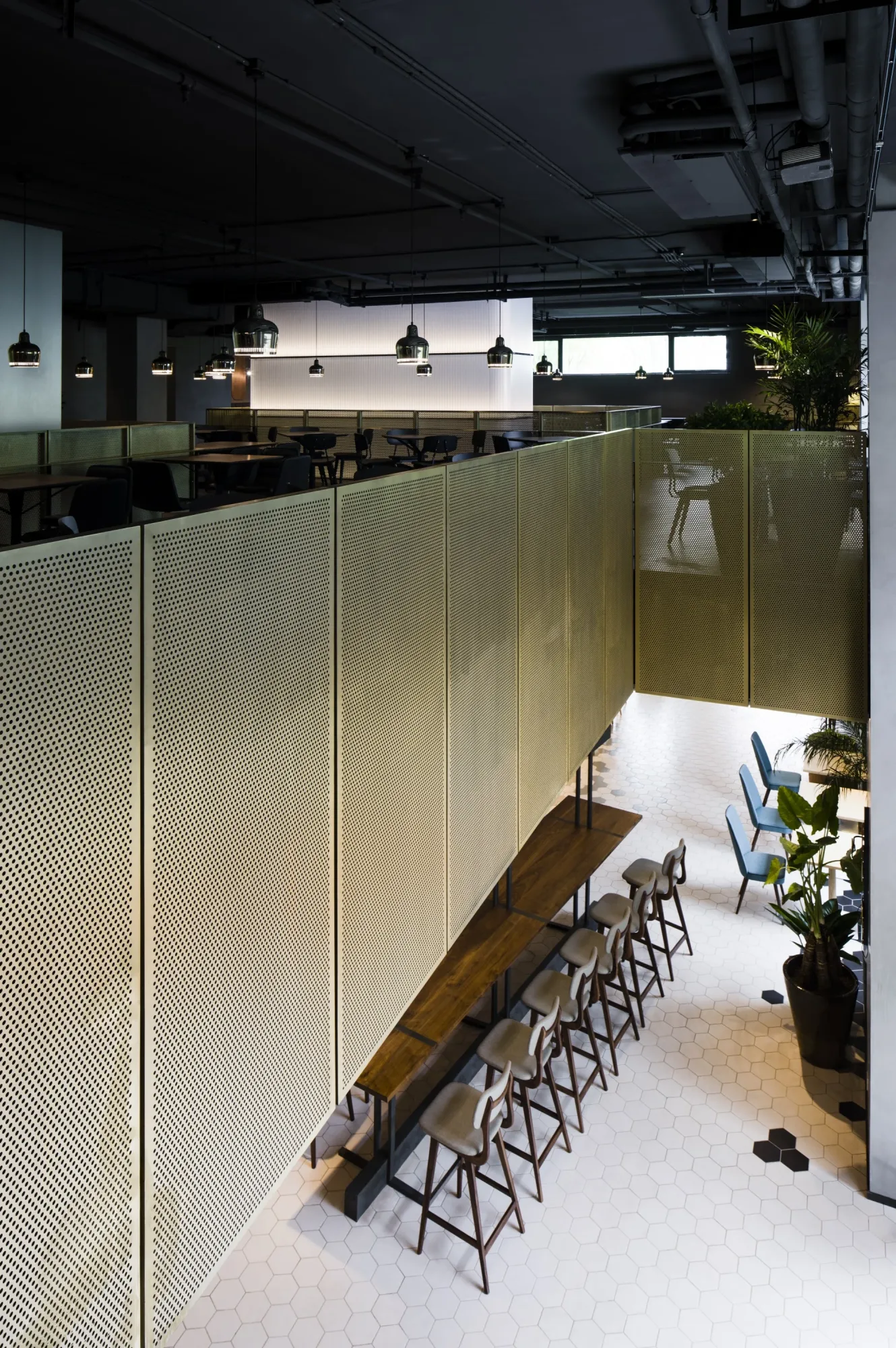Saltimbocca Kitchen Lab, interior. Photo: Peter Dixie / LOTAN (lo-tan.com).